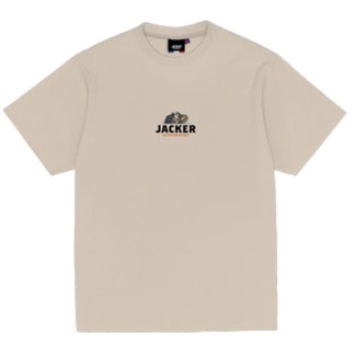JACKER CAMISETA MANGA CORTA HATERS BEIGE FRONT