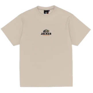JACKER CAMISETA MANGA CORTA HATERS BEIGE FRONT
