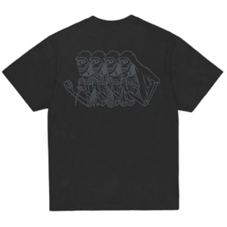 JACKER CAMISETA MANGA CORTA SKELETON DYED BLACK BACK