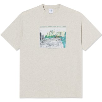 POLAR CAMISETA MANGA CORTA MINDFULNESS IVORY GREY MELANGE FRONT