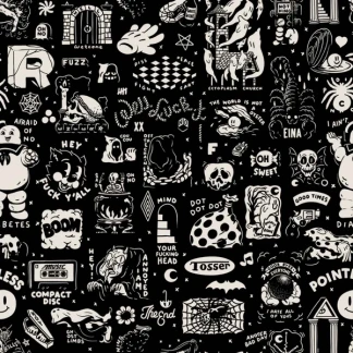 THE DUDES CAMISA MANGA CORTA FLASHY PATTERN HAWAIIAN DETALLE
