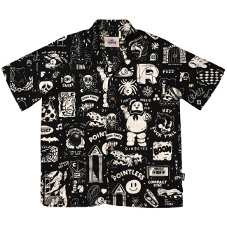 THE DUDES CAMISA MANGA CORTA FLASHY PATTERN HAWAIIAN MULTICOLOR FRONT