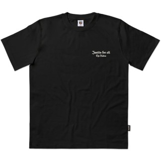 THE DUDES CAMISETA MANGA CORTA JUSTITS BLACK FRONT