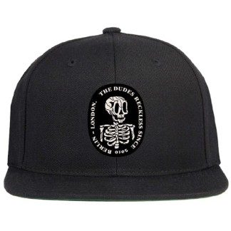 THE DUDES GORRA RECKLESS STRUCTURES 6 PANEL BLACK FRONT