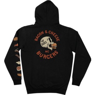 THE DUDES SUDADERA DE CAPUCHA BACON N CHEESE BLACK BACK