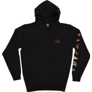 THE DUDES SUDADERA DE CAPUCHA BACON N CHEESE BLACK FRONT