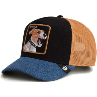 GOORIN BROS SAVAGE DAWG BLACK DENIM FRONT