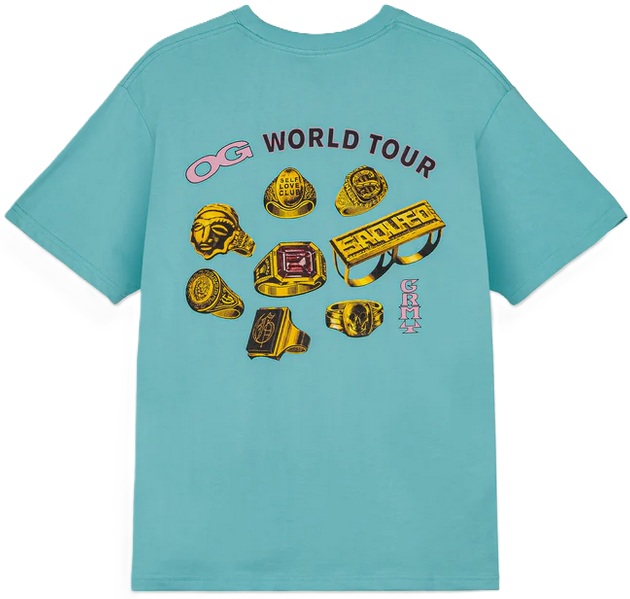 GRIMEY CAMISETA MANGA CORTA THE OG TOUR AQUA BACK
