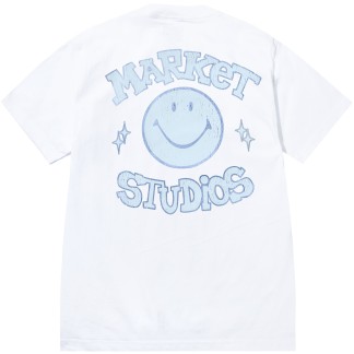 MARKET CAMISETA MANGA CORTA SMILEY OLD SCHOOL WHITE BACK