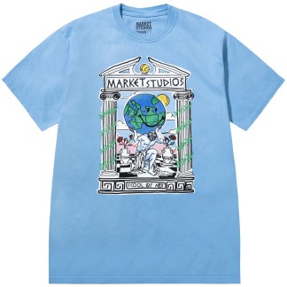 MARKET CAMISETA MANGA CORTA SMILEY SCHOOL OF ART BLUE FRONT