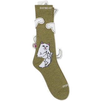 RIPNDIP CALCETINES LORD NERMAL OLIVE DOBLADO