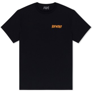 RIPNDIP CAMISETA MANGA CORTA BURN BLACK WASHED FRONT
