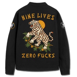 RIPNDIP CHAQUETA NINE MILITARY SHIRT JKT BLACK BACK