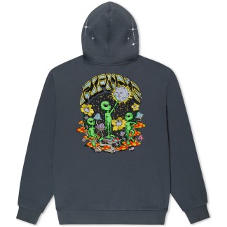 RIPNDIP SUDADERA DE CAPUCHA FIND UR WAY HOME HOODIE CHARCOAL MINERAL WASHED BACK