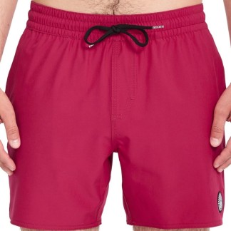 VOLCOM BAÑADOR LIDO SOLID TRUNK 16 SANGRIA FRONT A2512610