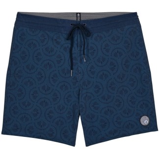 VOLCOM BERMUDA PSYCH COTTON STONEY MIDNIGHT BLUE PARTE DELANTERA A0812628