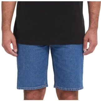 VOLCOM BERMUDA SOLVER BOLD BLUE FRONT DETALLE