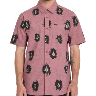 VOLCOM CAMISA DE MANGA CORTA MARKERSTONE STONE ROSE FRONT A0412620