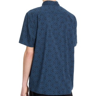 VOLCOM CAMISA DE MANGA CORTA SCALER STONE WOVEN SS MIDNIGHT BLUE BACK A0412624