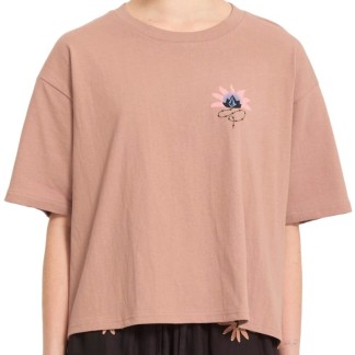VOLCOM CAMISETA MANGA CORTA DE MUJER BLISS PALE KHAKI FRONT B3512619