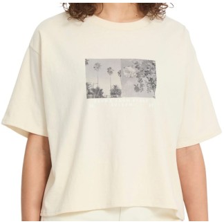VOLCOM CAMISETA MANGA CORTA DE MUJER BLISS VINTAGE WHITE FRONT B3512619