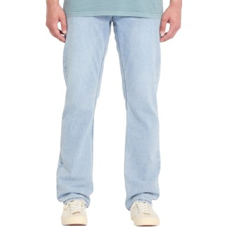 VOLCOM PANTALON TEJANO SOLVER WORN LIGHT BLUE FRONT A1912617