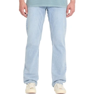 VOLCOM PANTALON TEJANO SOLVER WORN LIGHT BLUE FRONT A1912617