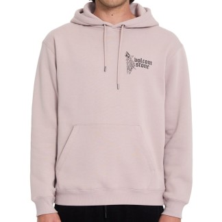 VOLCOM SUDADERA CAPUCHA WATANITE PO BARK BROWN FRONT A4112623