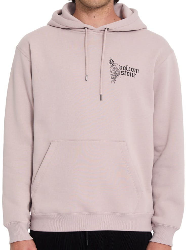 VOLCOM SUDADERA CAPUCHA WATANITE PO BARK BROWN FRONT A4112623