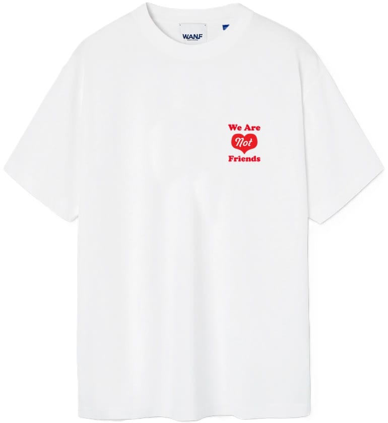 WE ARE NOT FRIENDS CAMISETA MANGA CORTA HEART HOUSE OPTIC WHITE FRONT