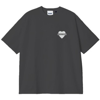 WE ARE NOT FRIENDS CAMISETA MANGA CORTA UNION LOVE ANTRACITE BOXY CHARCOAL FRONT