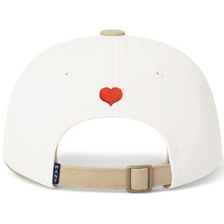 WE ARE NOT FRIENDS GORRA TYPO WHITE EARTH BACK