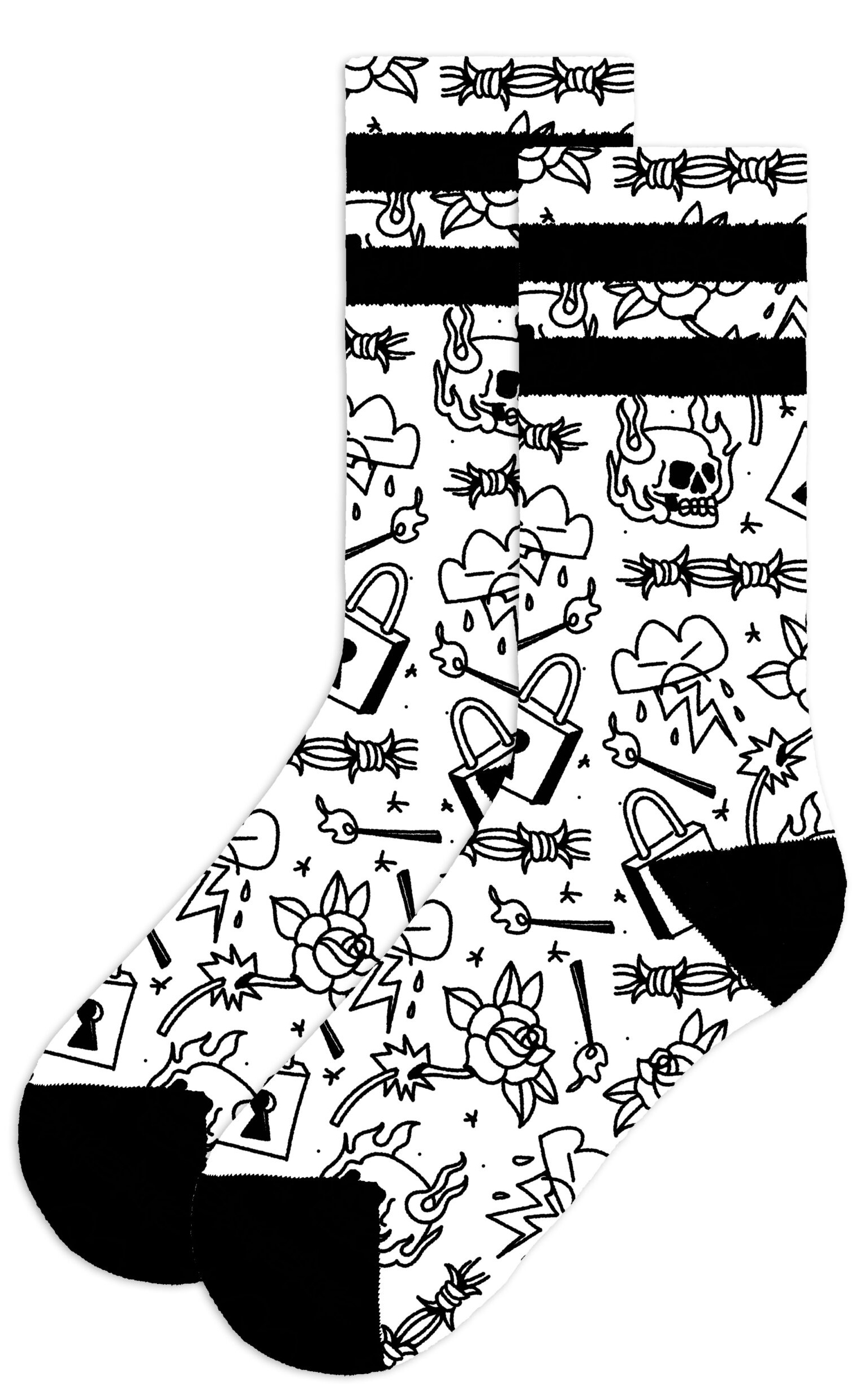 AMERICAN SOCKS PRO CALCETINES BURNING RAGE LATERAL AS500