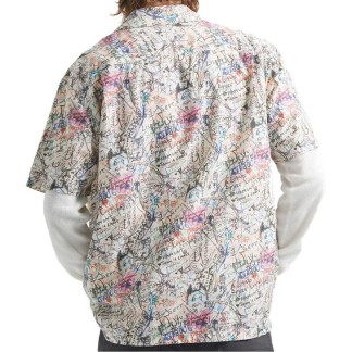 BRIXTON CAMISA CRU PRINT GRAFFITI MODELO