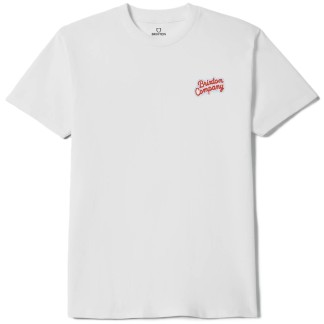 BRIXTON CAMISETA MANGA CORTA STAY WHILE WHITE FRONT