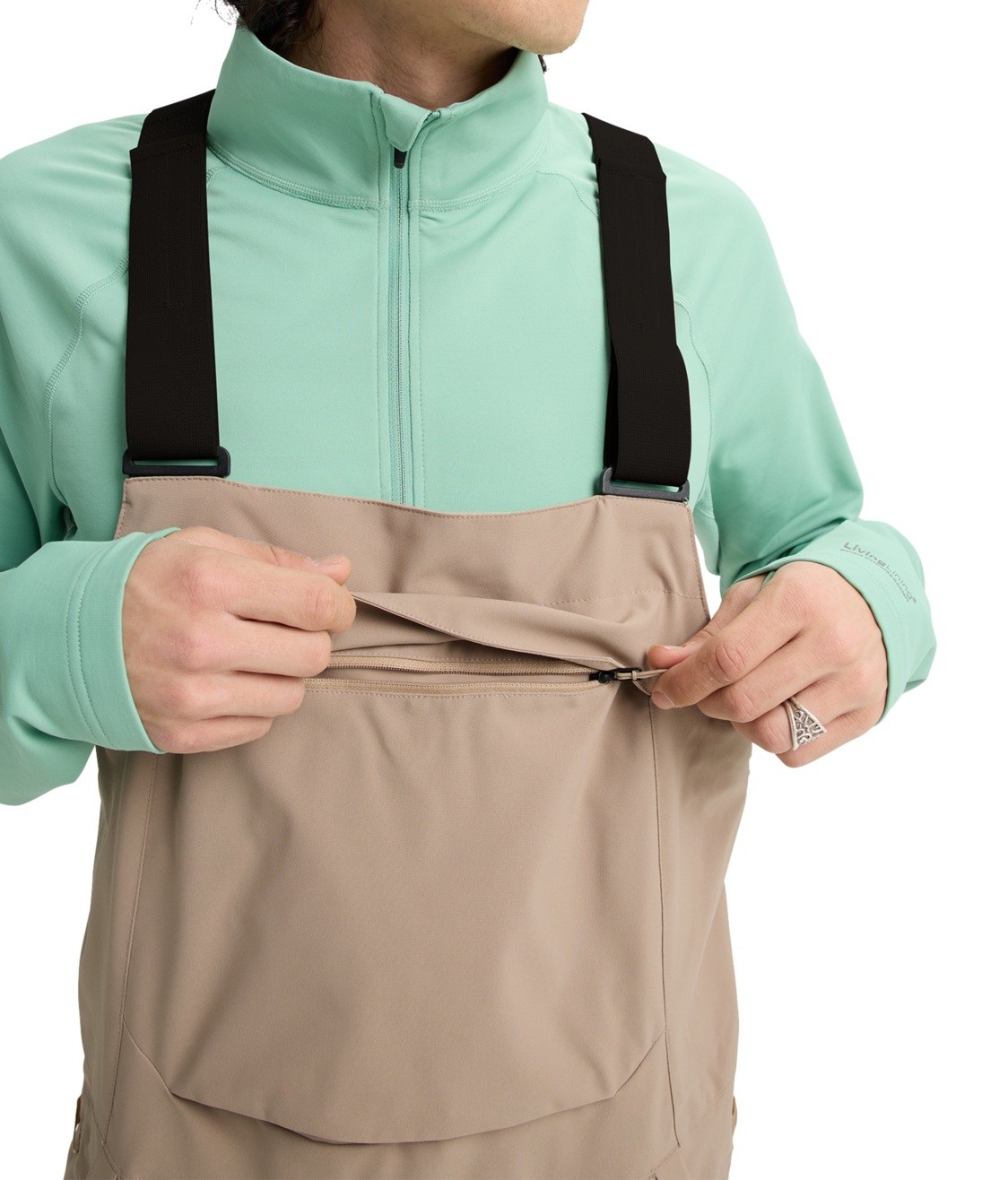 BURTON SNOW RESERVE 2L BIBS - Summit Taupe - Imagen 3