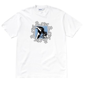 BUTTER GOODS CAMISETA MANGA CORTA HAMMER WHITE FRONT