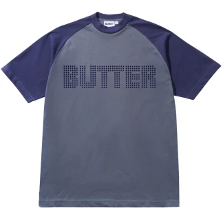 BUTTER GOODS CAMISETA MANGA CORTA STARS RAGLAN NAVY FRONT