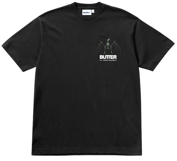 BUTTER GOODS CAMISETA NOCTURNAL BLACK FRONT