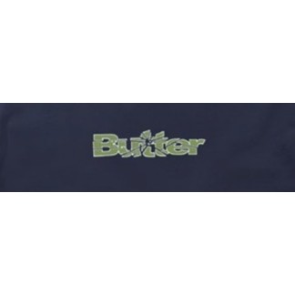 BUTTER GOODS CAMISETA SMASHED LOGO NAVY DETALLE