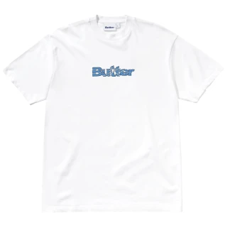 BUTTER GOODS CAMISETA SMASHED LOGO WHITE FRONT