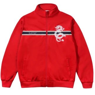 BUTTER GOODS CHAQUETA DRAGON TRICOT RED FRONT