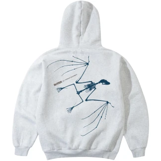 BUTTER GOODS SUDADERA DE CAPUCHA NOCTURNAL PULLOVER HOOD ASH BACK