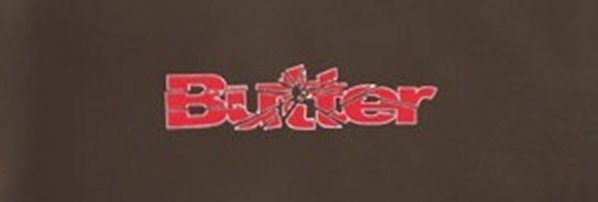 BUTTER GOODS SUDADERA DE CAPUCHA SMASHED LOGO PULLOVER HOOD BROWN DETALLE