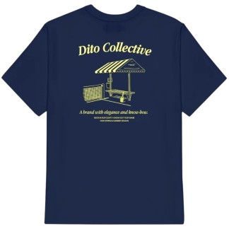 DITO COLLECTIVE CAMISETA MANGA CORTA BANCO DE TENIS NAVY BACK