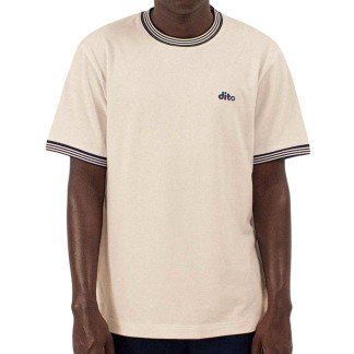 DITO COLLECTIVE CAMISETA PIQUE RIBS WHITE FRONT