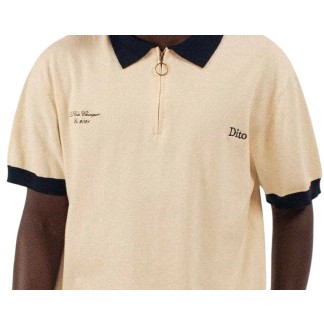 DITO COLLECTIVE POLO DE PUNTO EN COLOR BLANCO Y AZUL MARINO DETALLE