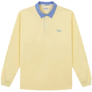 DITO COLLECTIVE POLO DE TAPETA LIGHT YELLOW BLUE FRONT