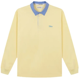 DITO COLLECTIVE POLO DE TAPETA LIGHT YELLOW BLUE FRONT