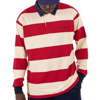 DITO COLLECTIVE POLO RAYAS RED WHITE BACK